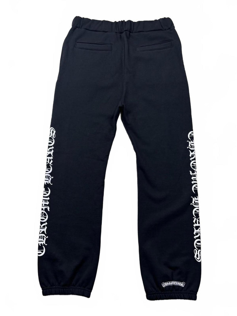 Chrome Hearts Black Scroll Logo Sweats