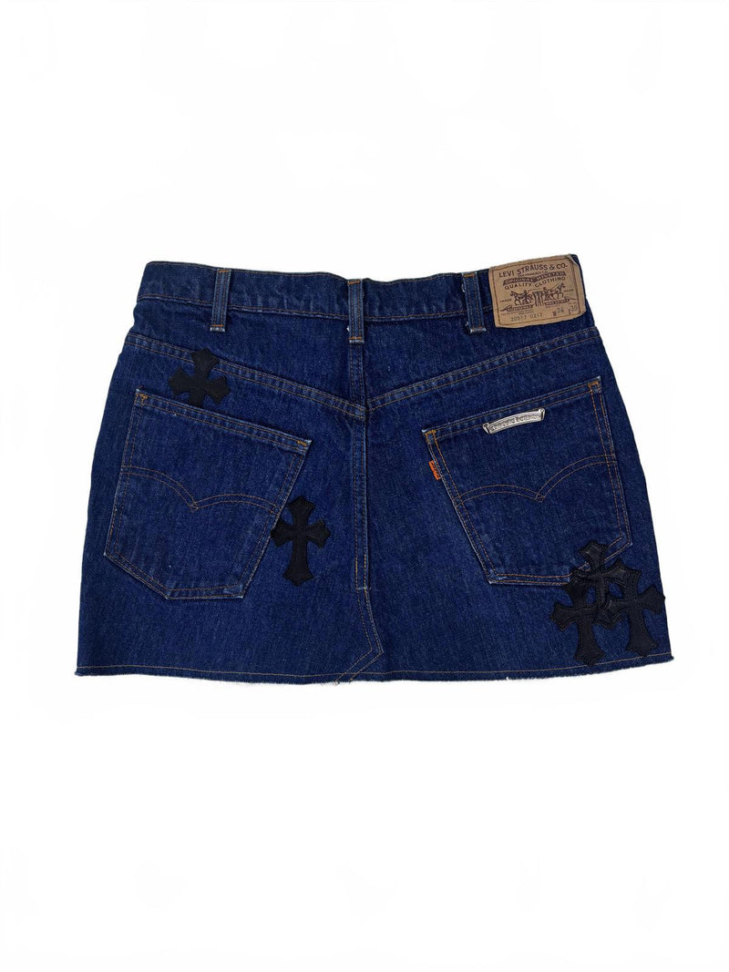 Chrome Hearts Levi's 517 Cross Patch Skirt Jean