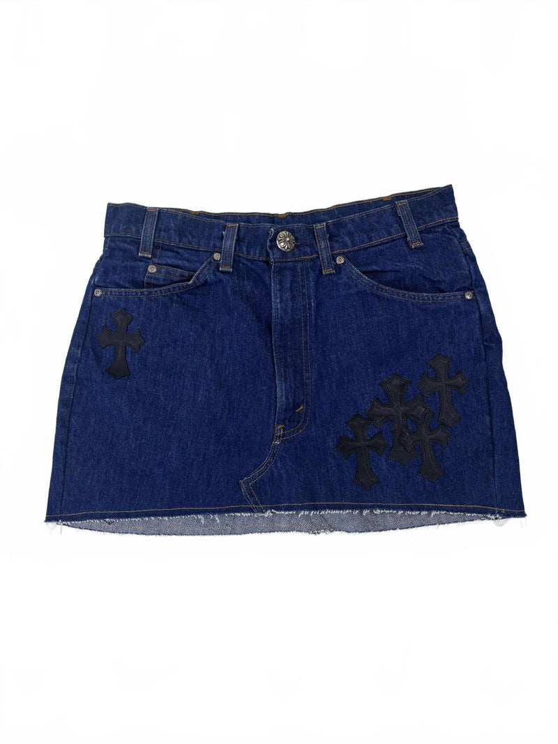 Chrome Hearts Levi's 517 Cross Patch Skirt Jean