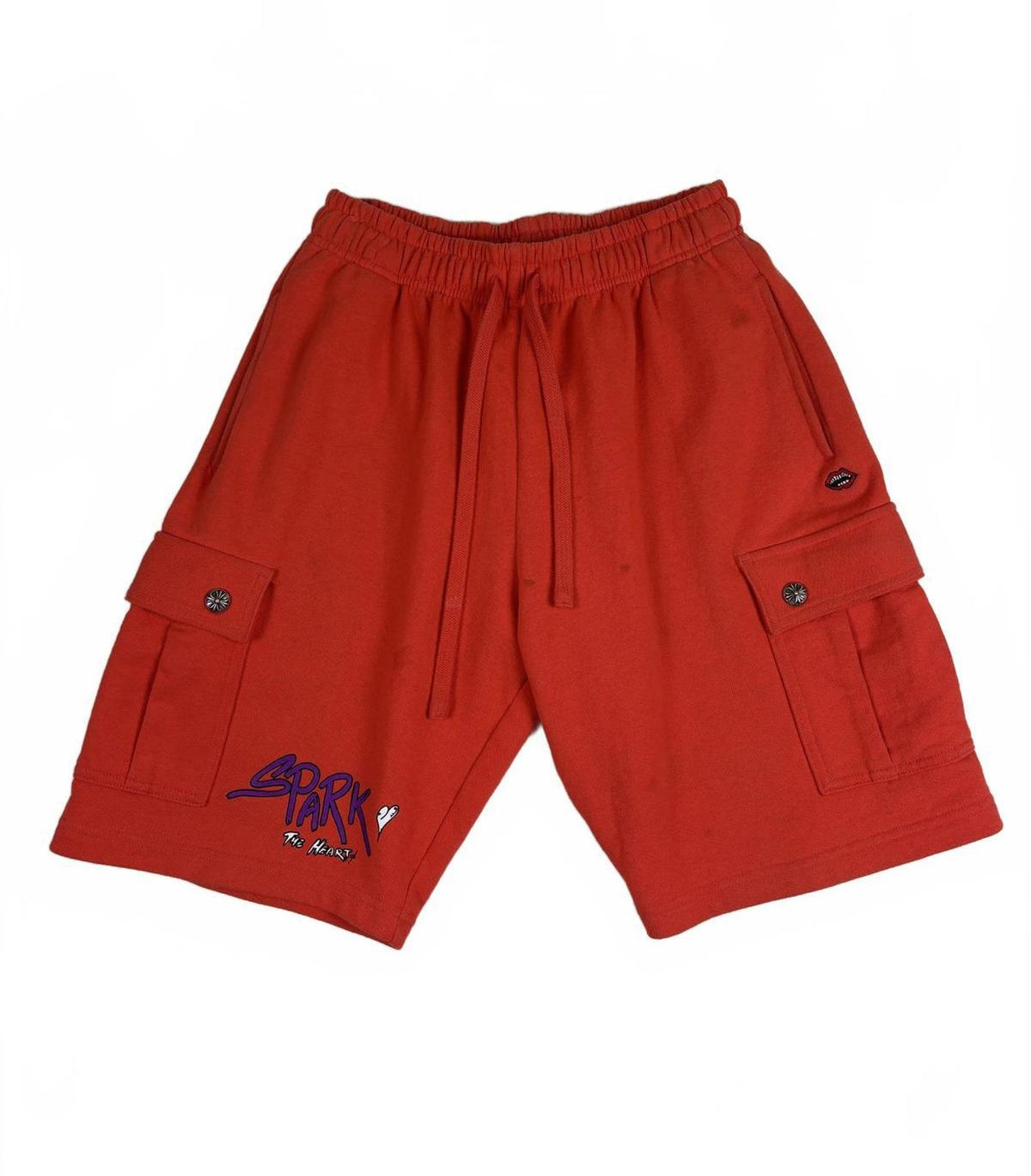 Chrome Hearts Matty Boy Sick Heart on Fire Sweatshorts