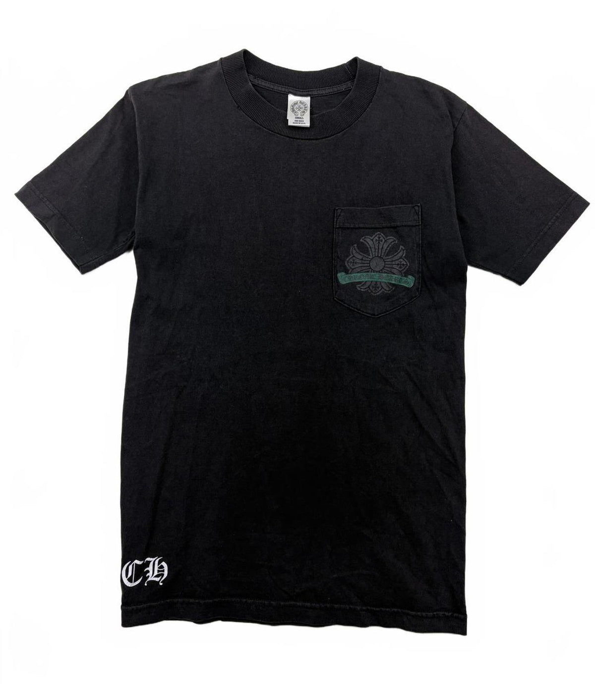 Chrome Hearts Vintage Black and Green Horseshoe Tee