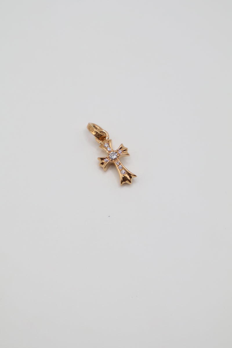 22K Gold Diamond Babyfat Pendant
