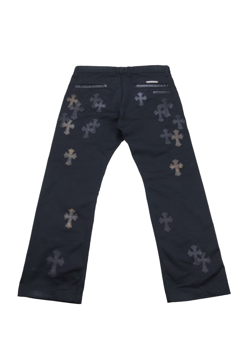 Chrome Hearts Black Camo Cross Patch Chino Jeans