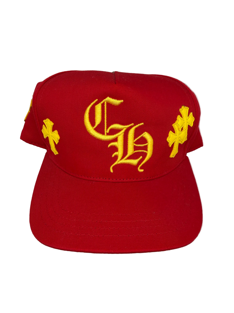 Chrome Hearts Red / Yellow Cross Patch Hat