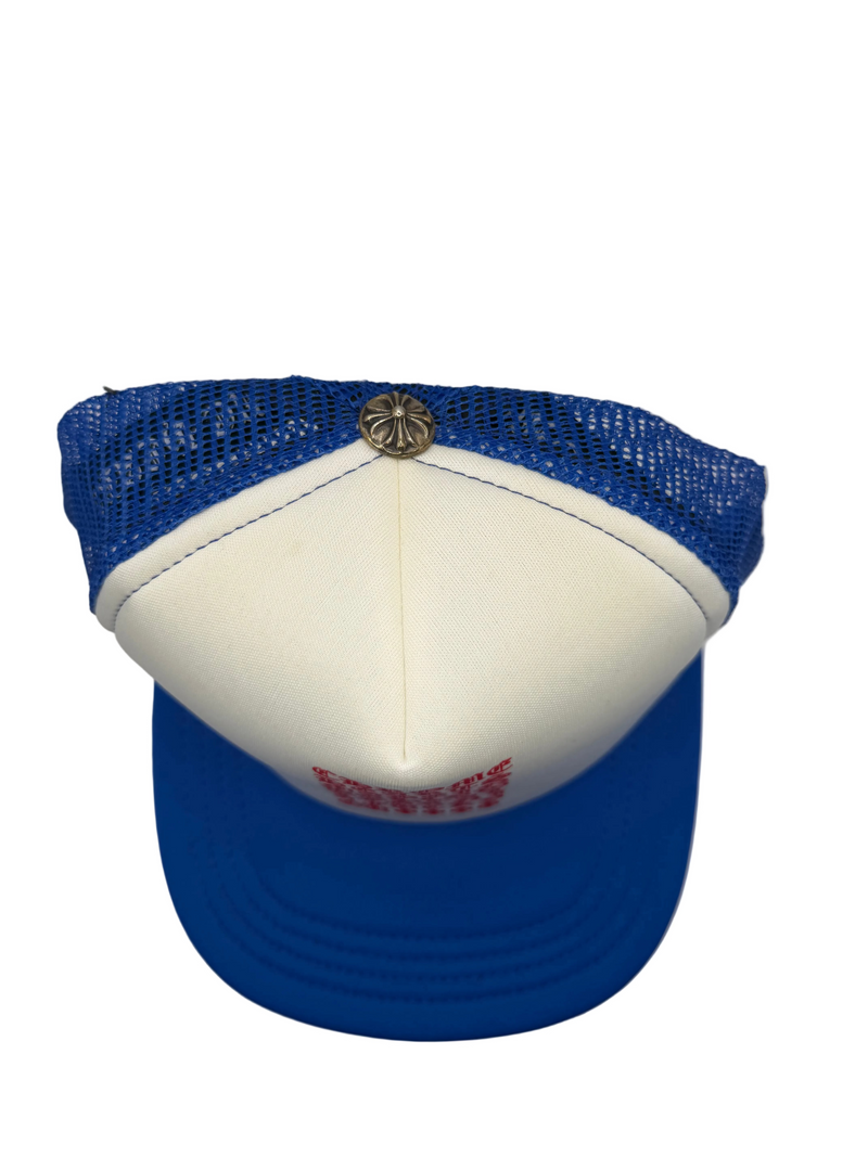 Chrome Hearts Blue Eyechart Trucker Hat