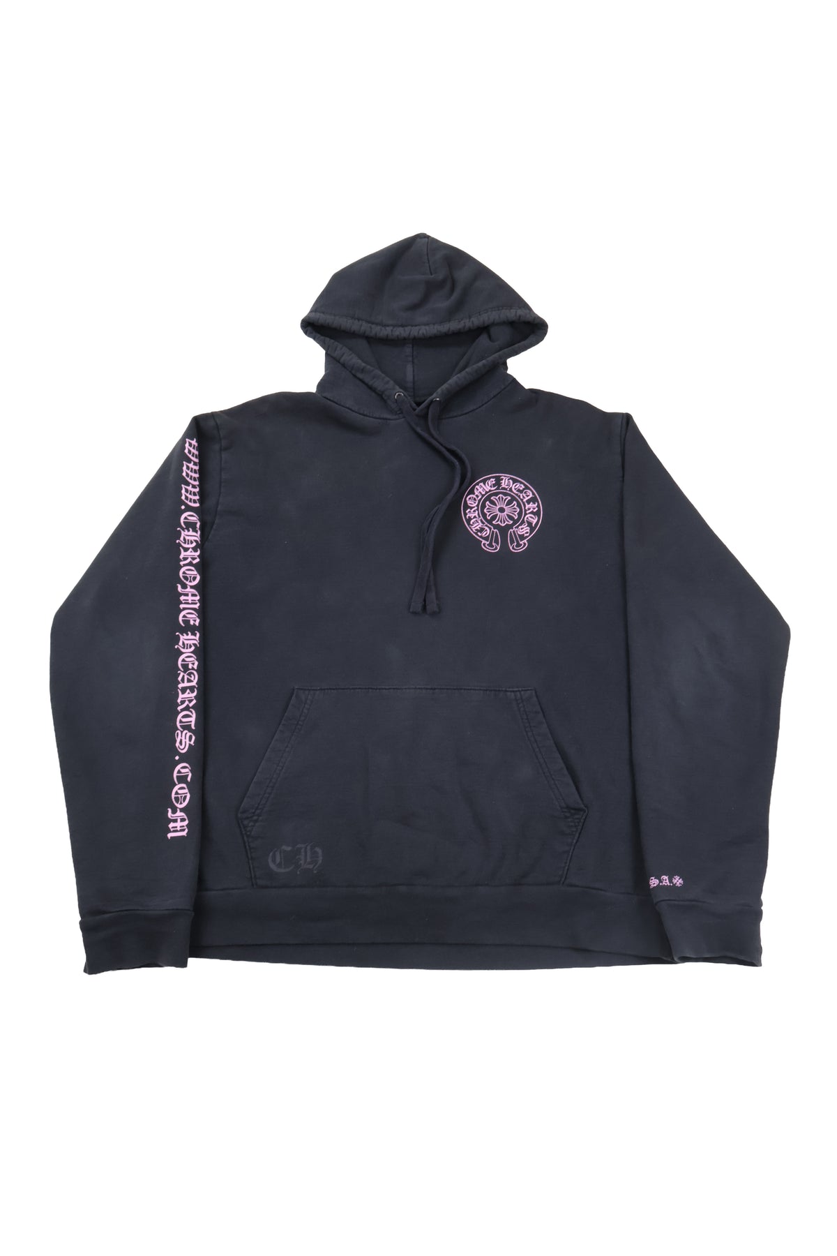 Black Pink Online Exclusive Horseshoe Floral Hoodie
