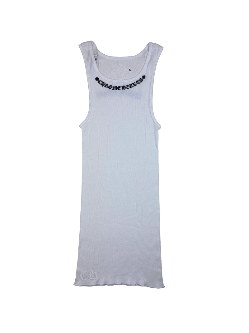 Chrome Hearts Neck Scroll Logo Tank Top