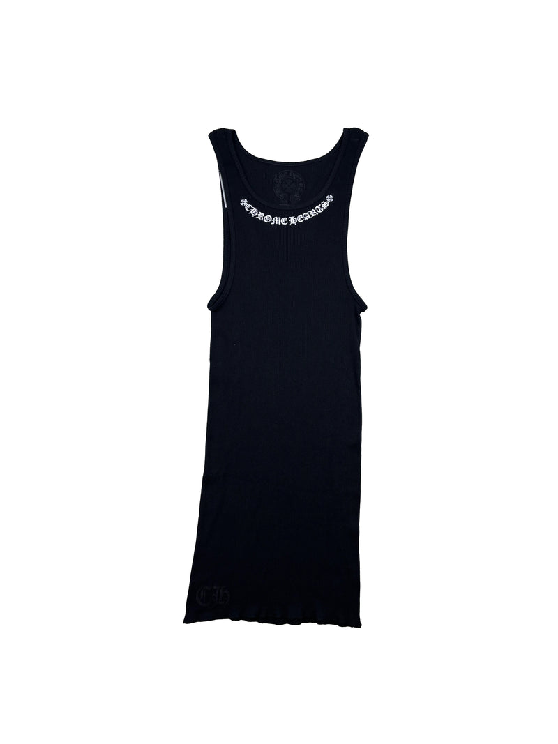 Chrome Hearts Neck Scroll Logo Tank Top
