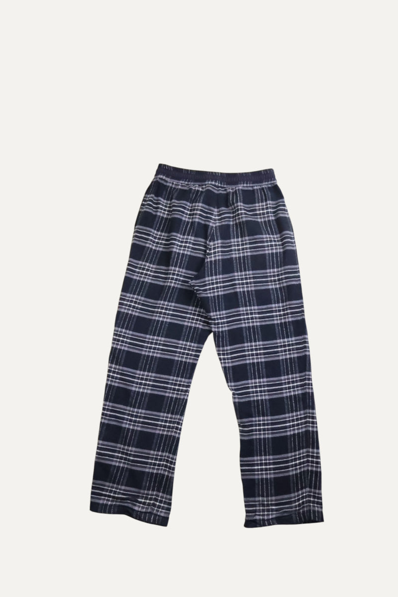 After school cross patch flannel sweatpants