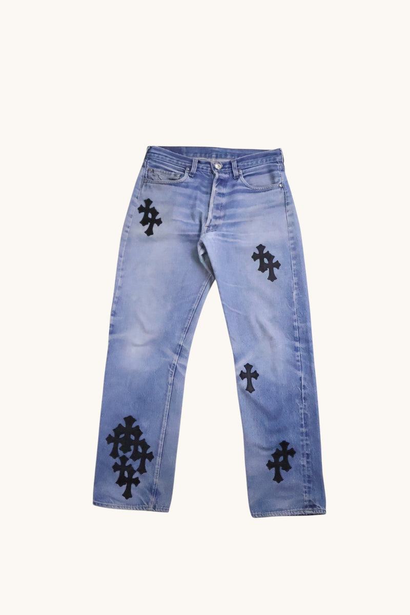 Levi's 501 Cross Patch Jeans