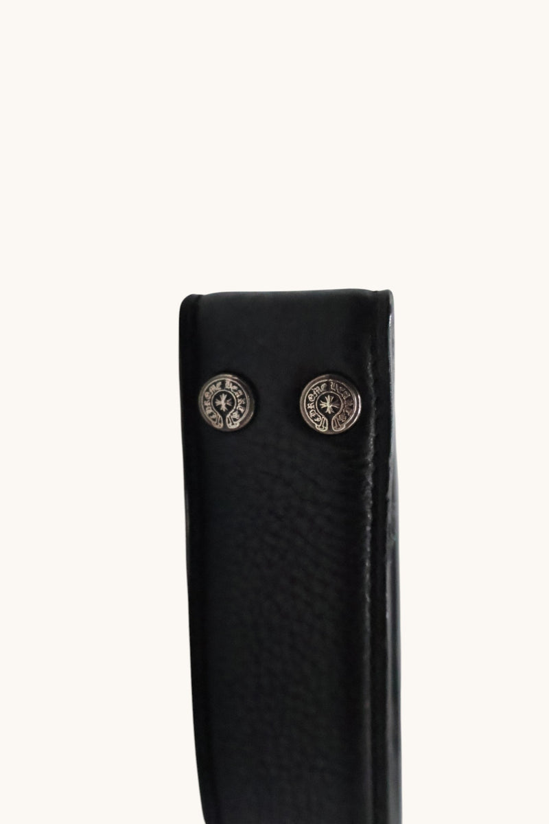 Black Leather Belt Strap
