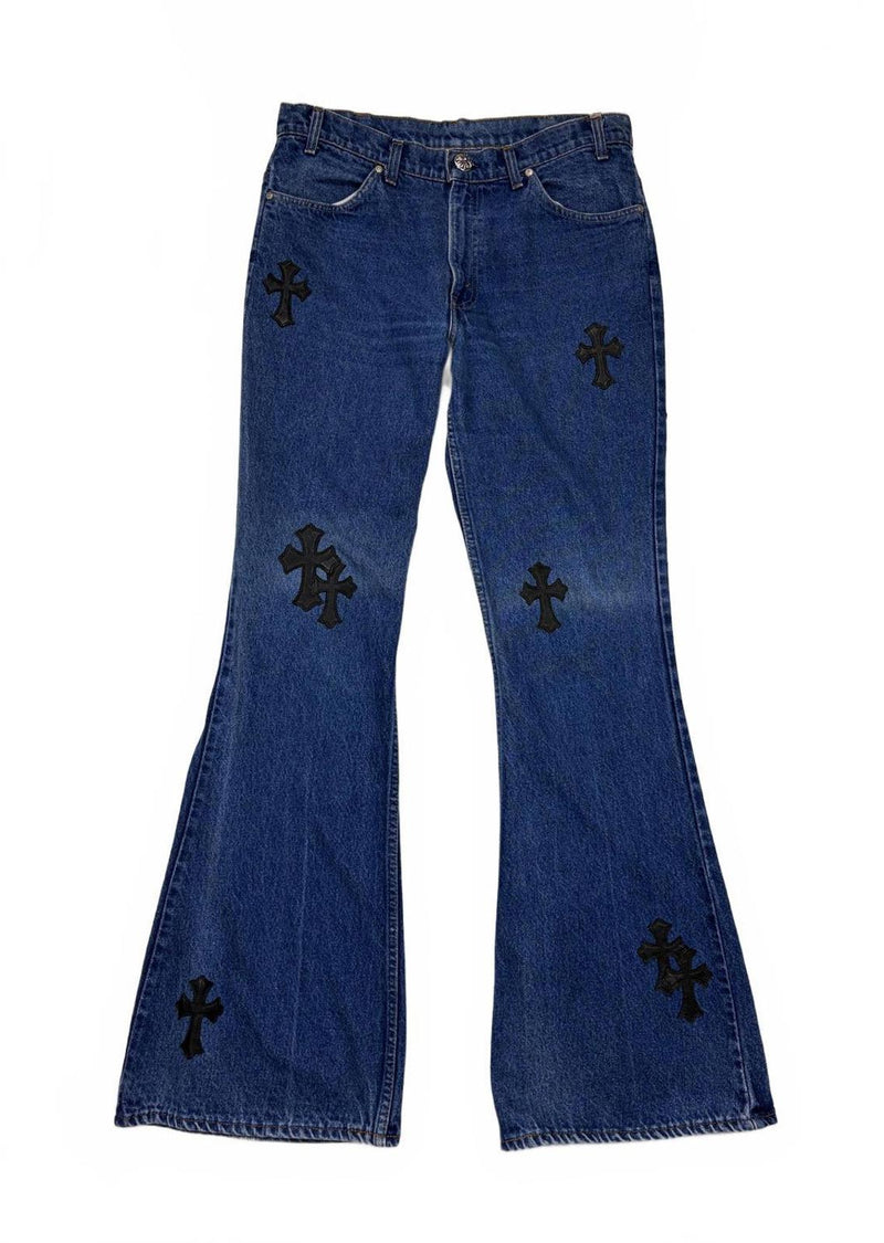 Chrome Hearts Levi's 517 Cross Patch Jeans
