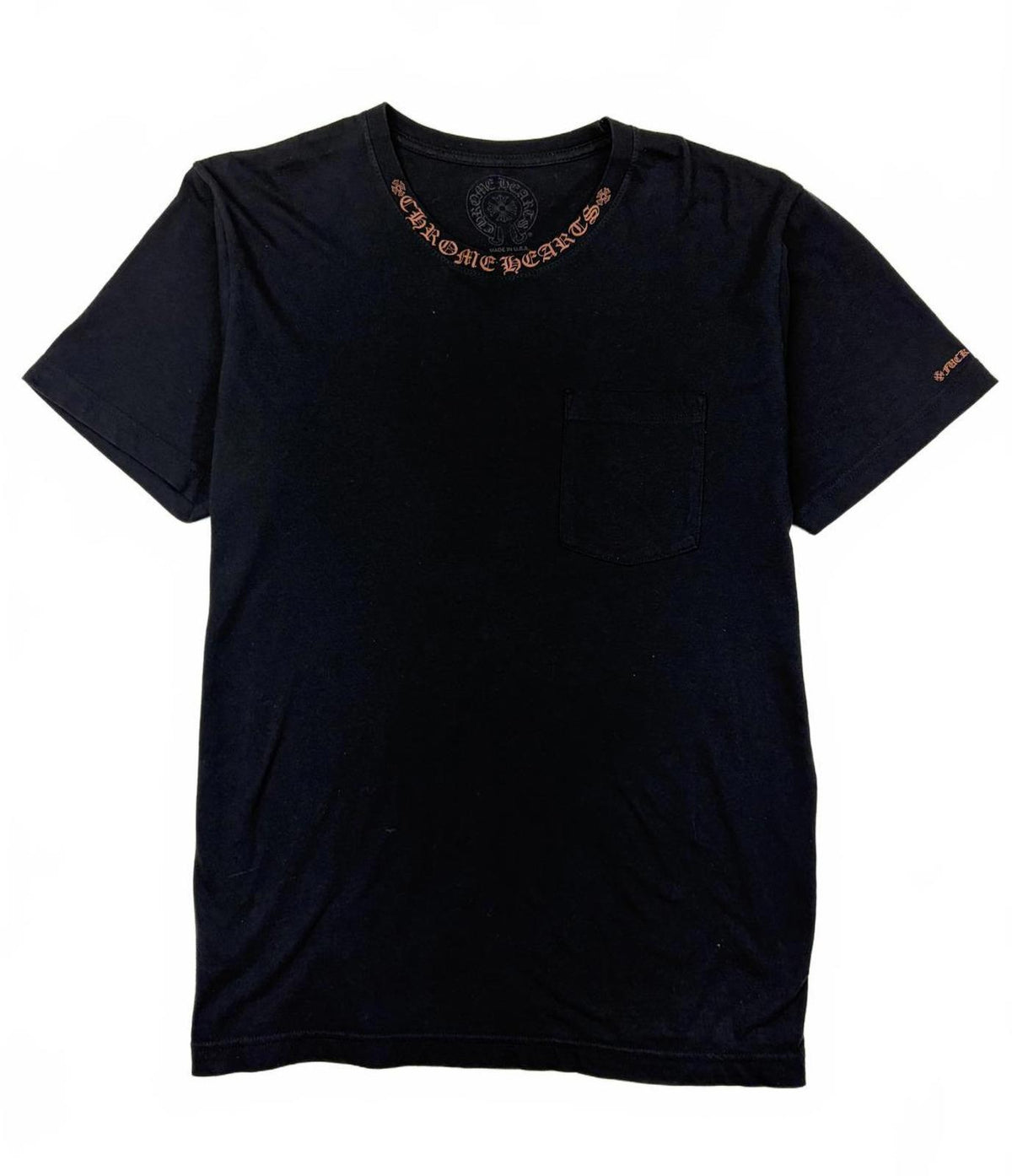 Chrome Hearts Brown Neck Logo Fuck You Tee