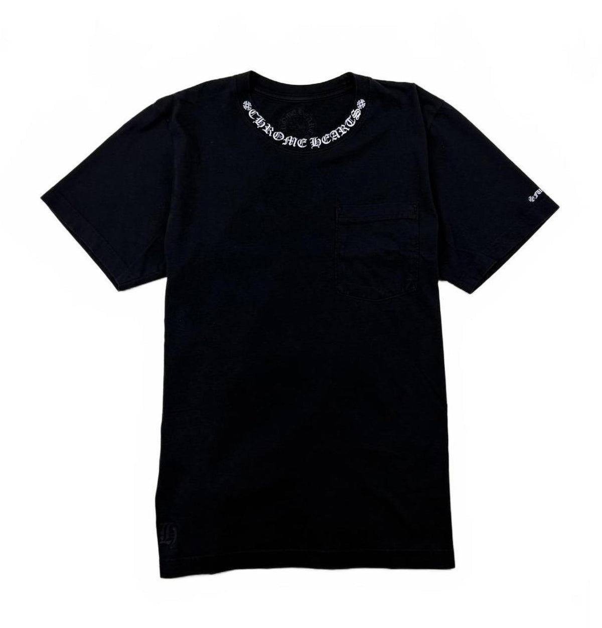 Chrome Hearts White Neck Logo Fuck You Tee