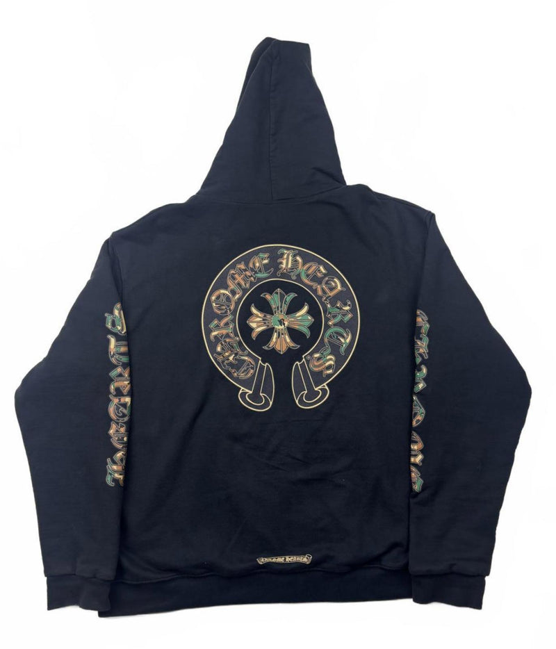 Chrome Hearts Chrome Hearts Horseshoe Camo Zip Up Hoodie