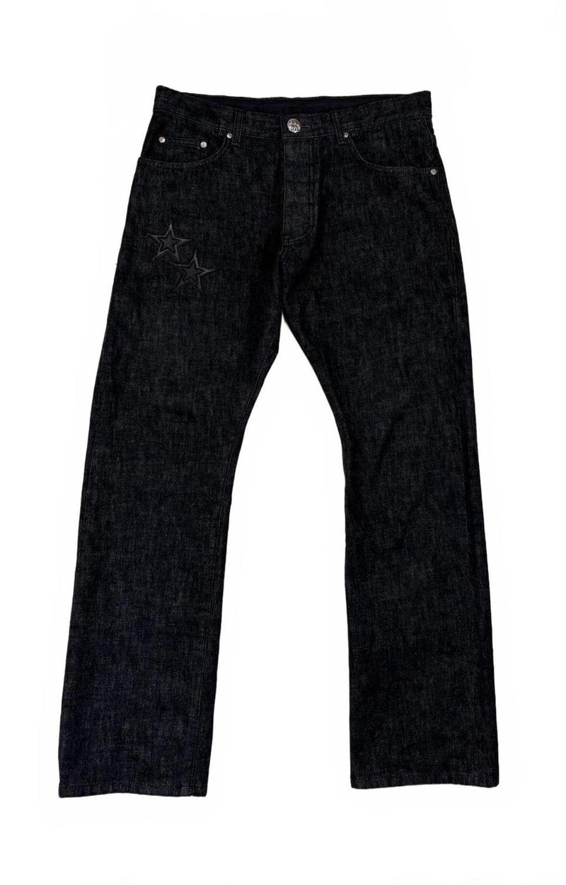 Chrome Hearts Star Patch Black Denim Jeans