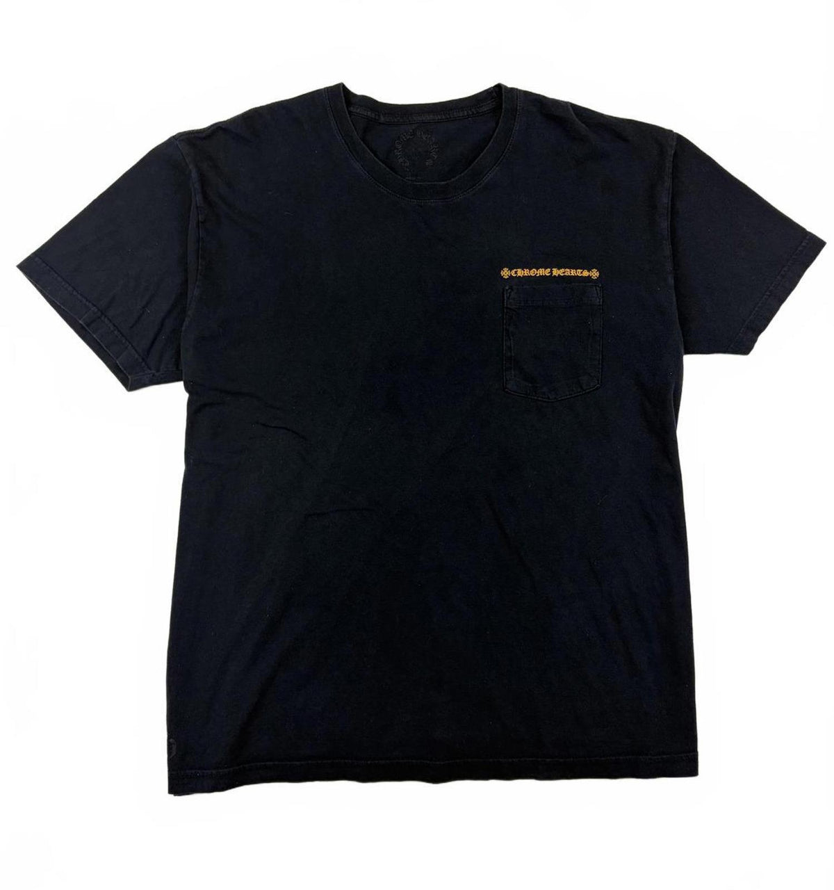 Chrome Hearts Scroll Logo T Shirt Orange