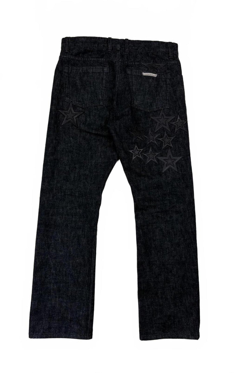 Chrome Hearts Star Patch Black Denim Jeans