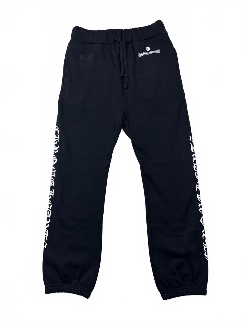 Chrome Hearts Black Scroll Logo Sweats