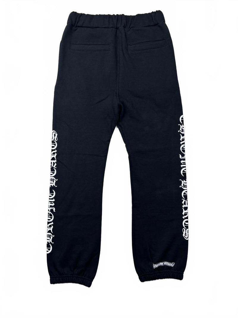 Chrome Hearts Black Scroll Logo Sweats