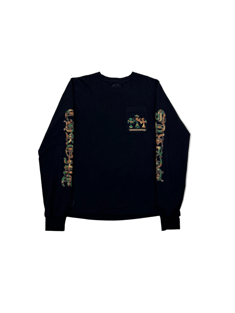 Camo Cemetery Triple Cross Longsleeve Tee