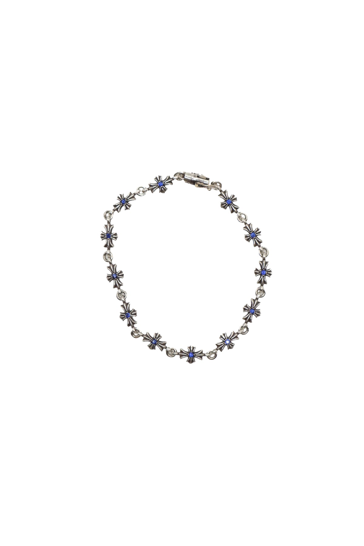 Tiny E Blue Sapphire Bracelet