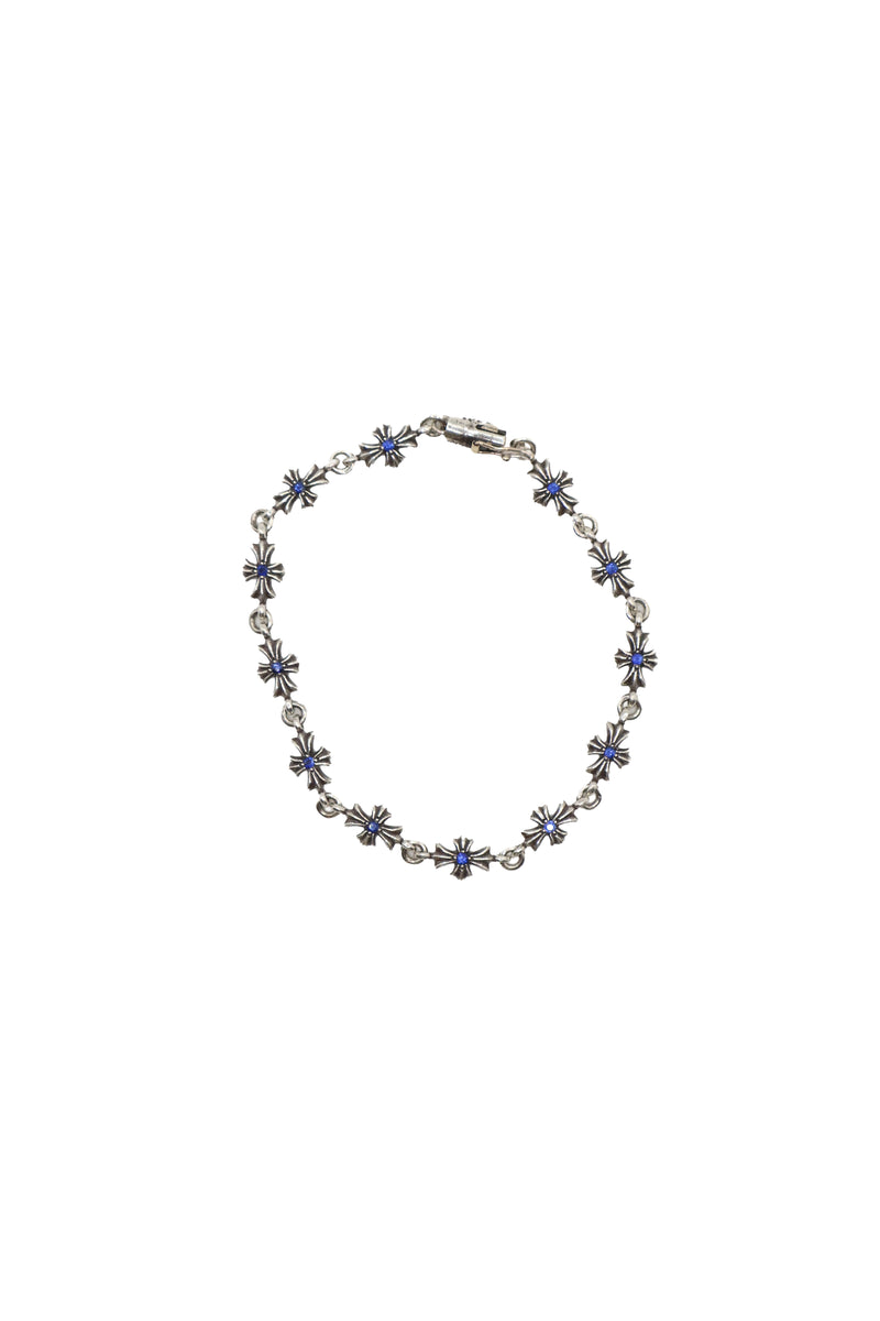 Tiny E Blue Sapphire Bracelet