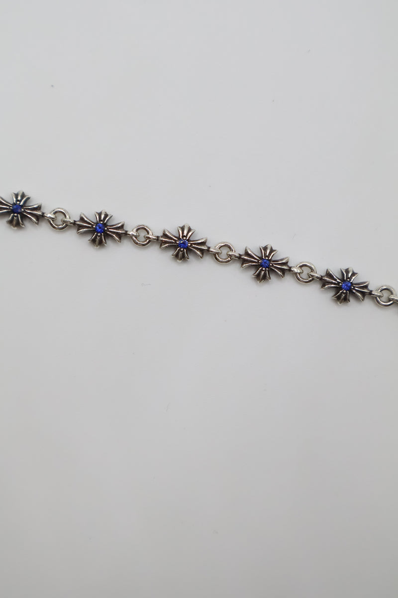 Tiny E Blue Sapphire Bracelet