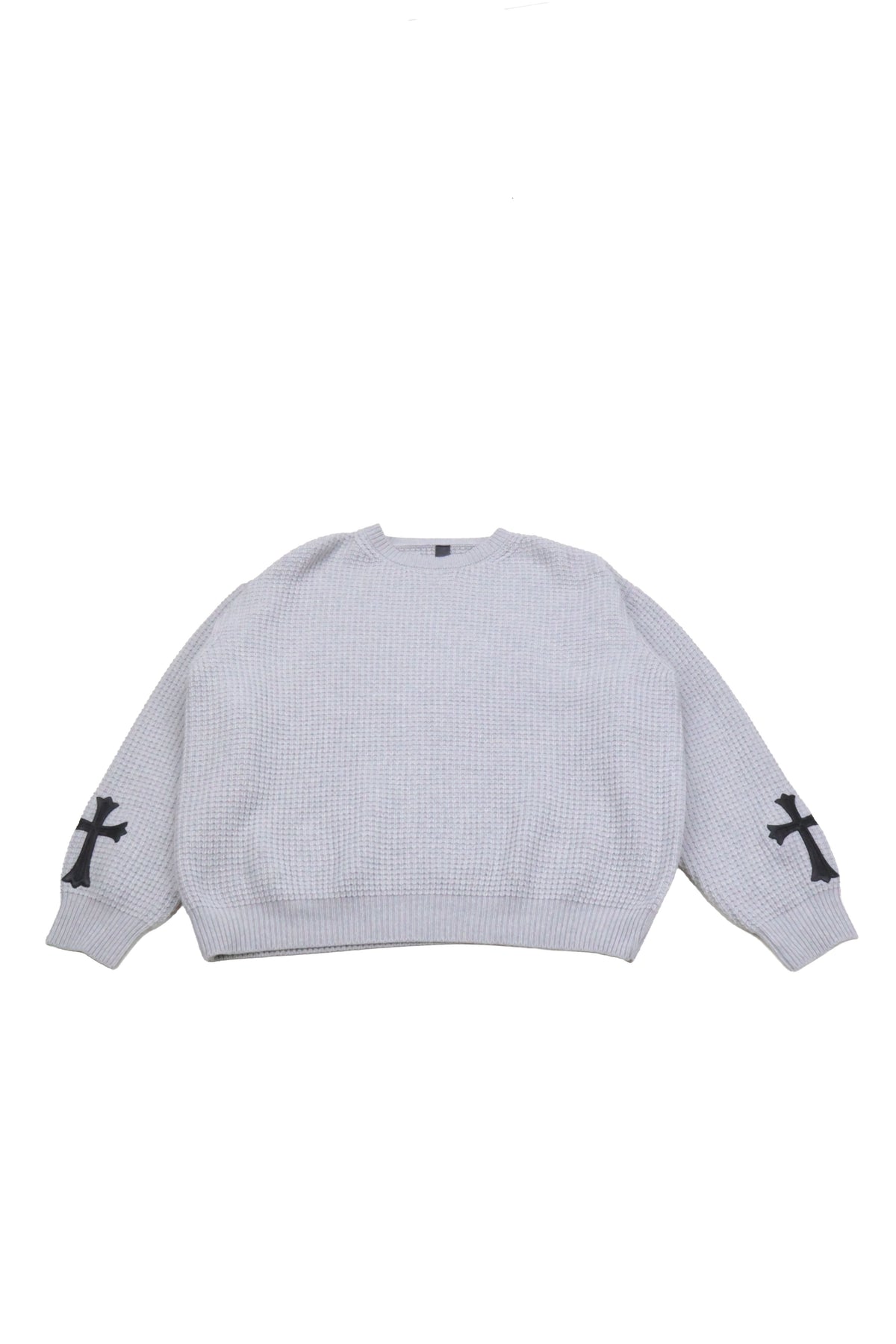 Chrome Hearts Leather Cross Patch Cashmere Sweater