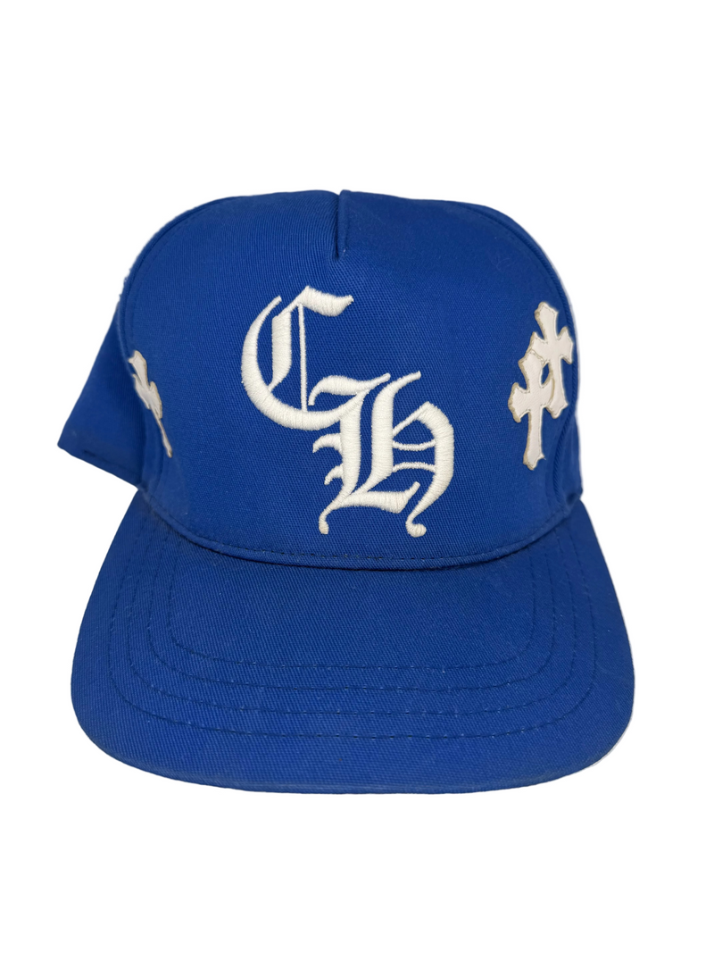 Chrome Hearts Blue Cross Patch Hat