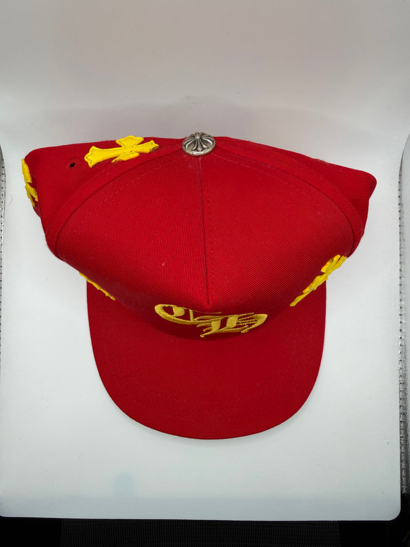 Chrome Hearts Red / Yellow Cross Patch Hat