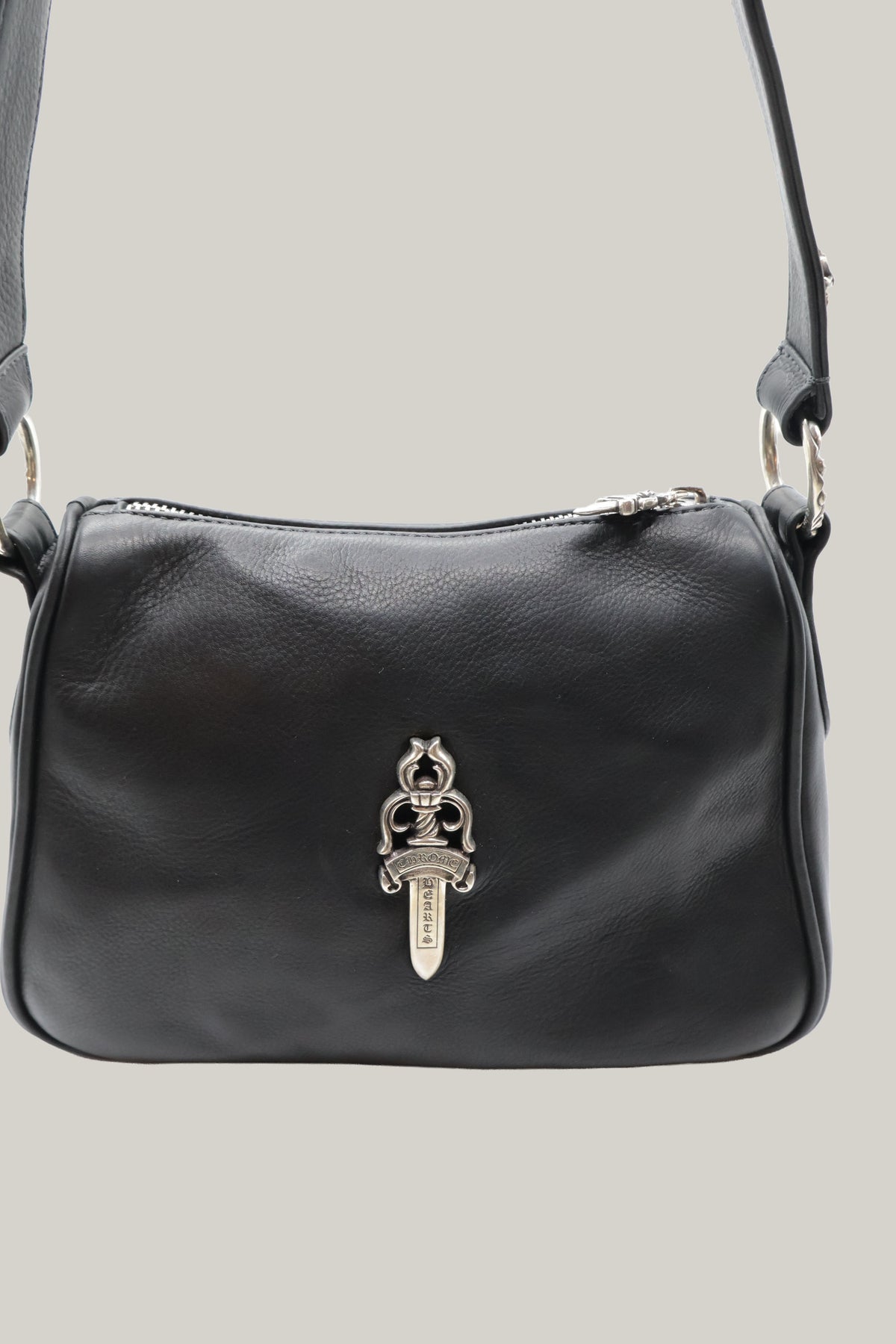 Dagger Embellished Leather Chicken Nugget Bag