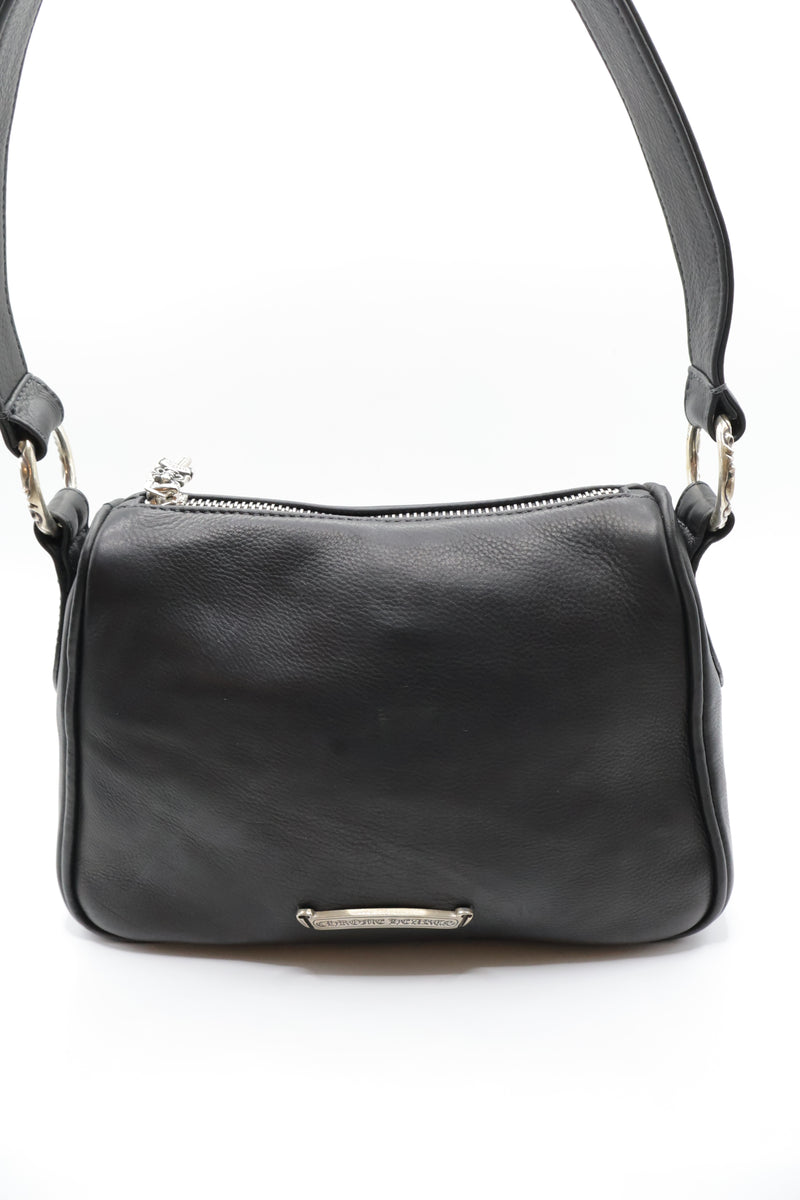Black Dagger Embellished Leather Chicken Nugget Bag