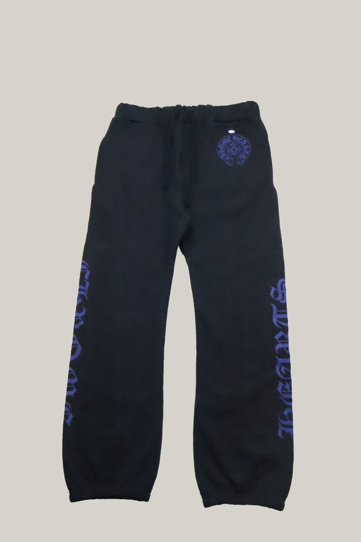 Blue Vertical Script Logo Sweatpants