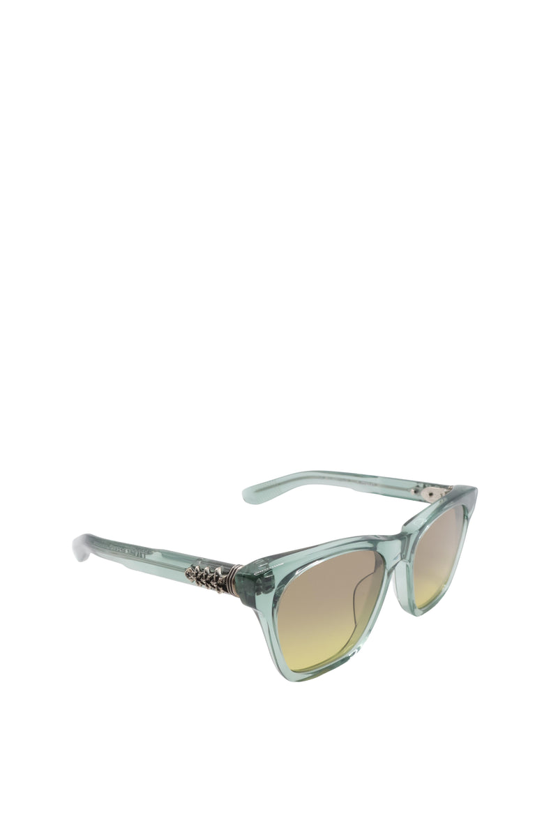 Clitterati Green Silver Sunglasses