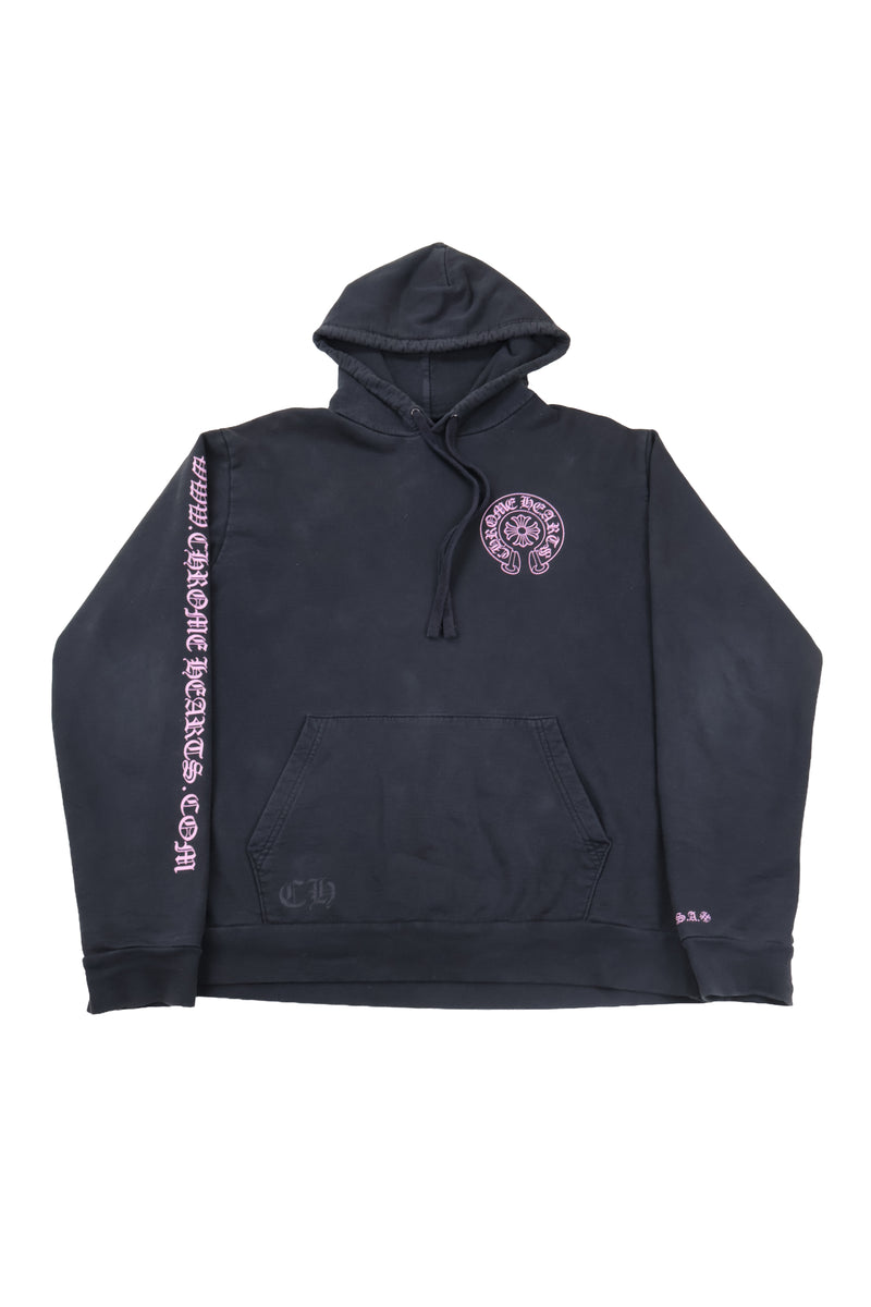 Black Pink Online Exclusive Horseshoe Floral Hoodie