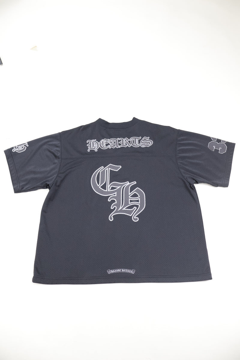 Sports Mesh Warm Up Stadium Black Jersey