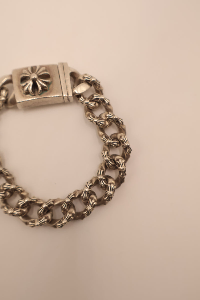 Extra Fancy Link Plus Cross Bracelet