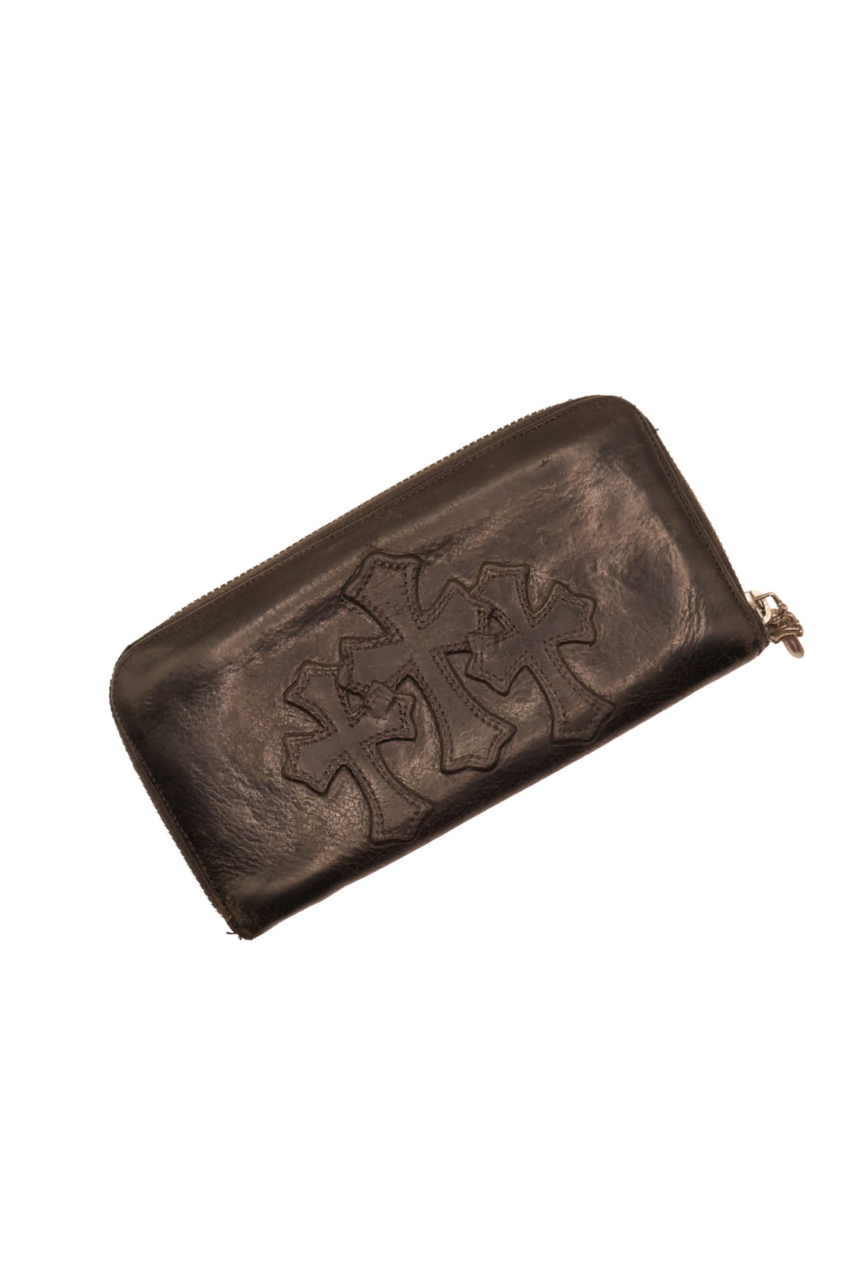 Triple Cross Cemetery Cross Patch Zip Wallet
