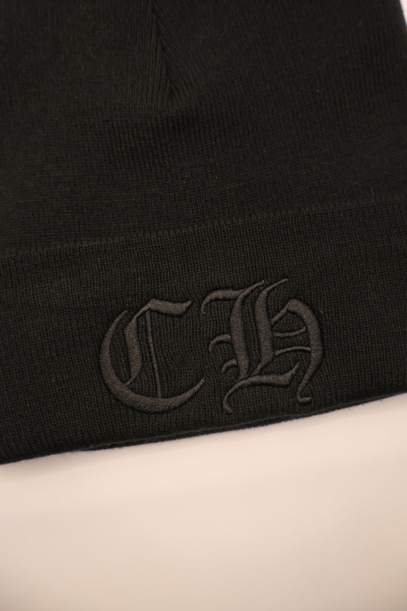 CH Embroidered Black Beanie