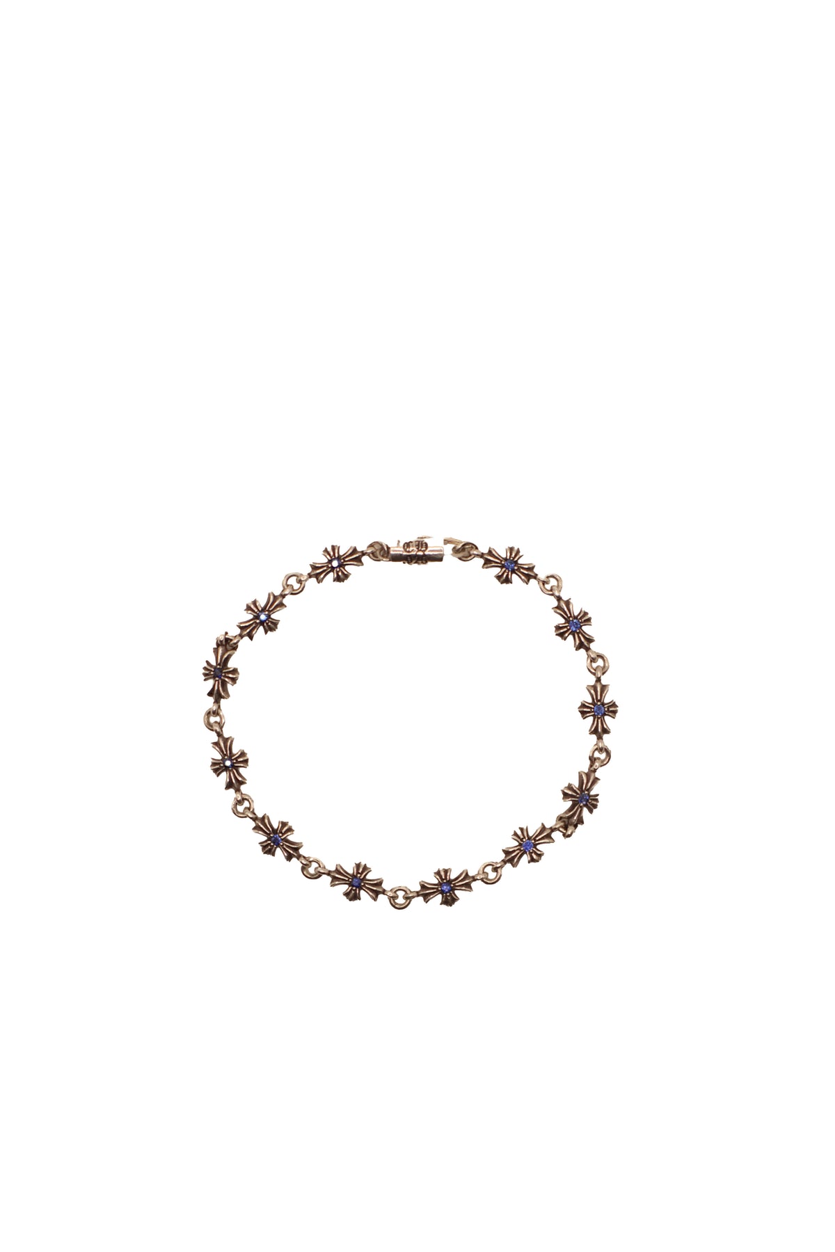 Tiny E Blue Sapphire Bracelet