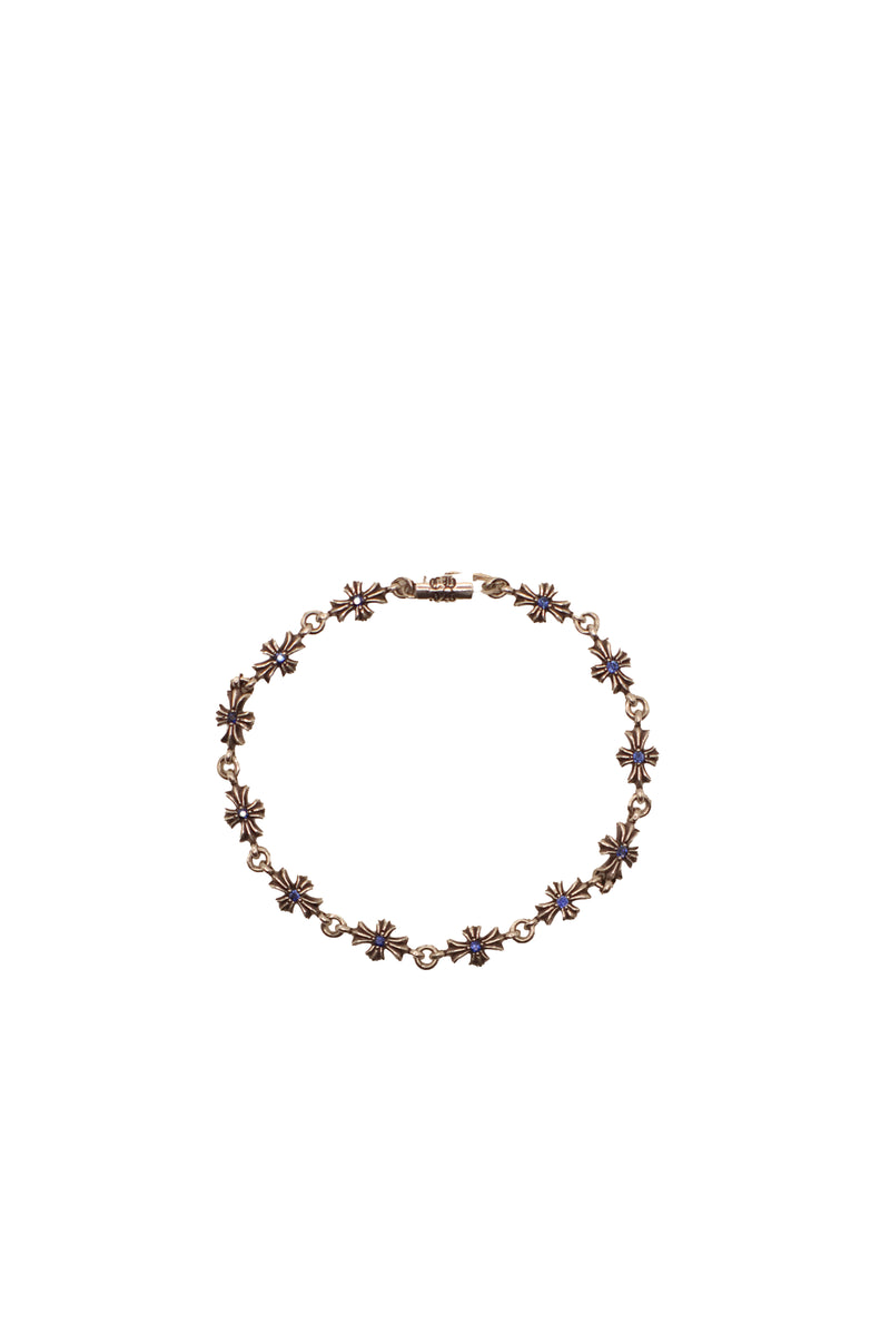 Tiny E Blue Sapphire Bracelet