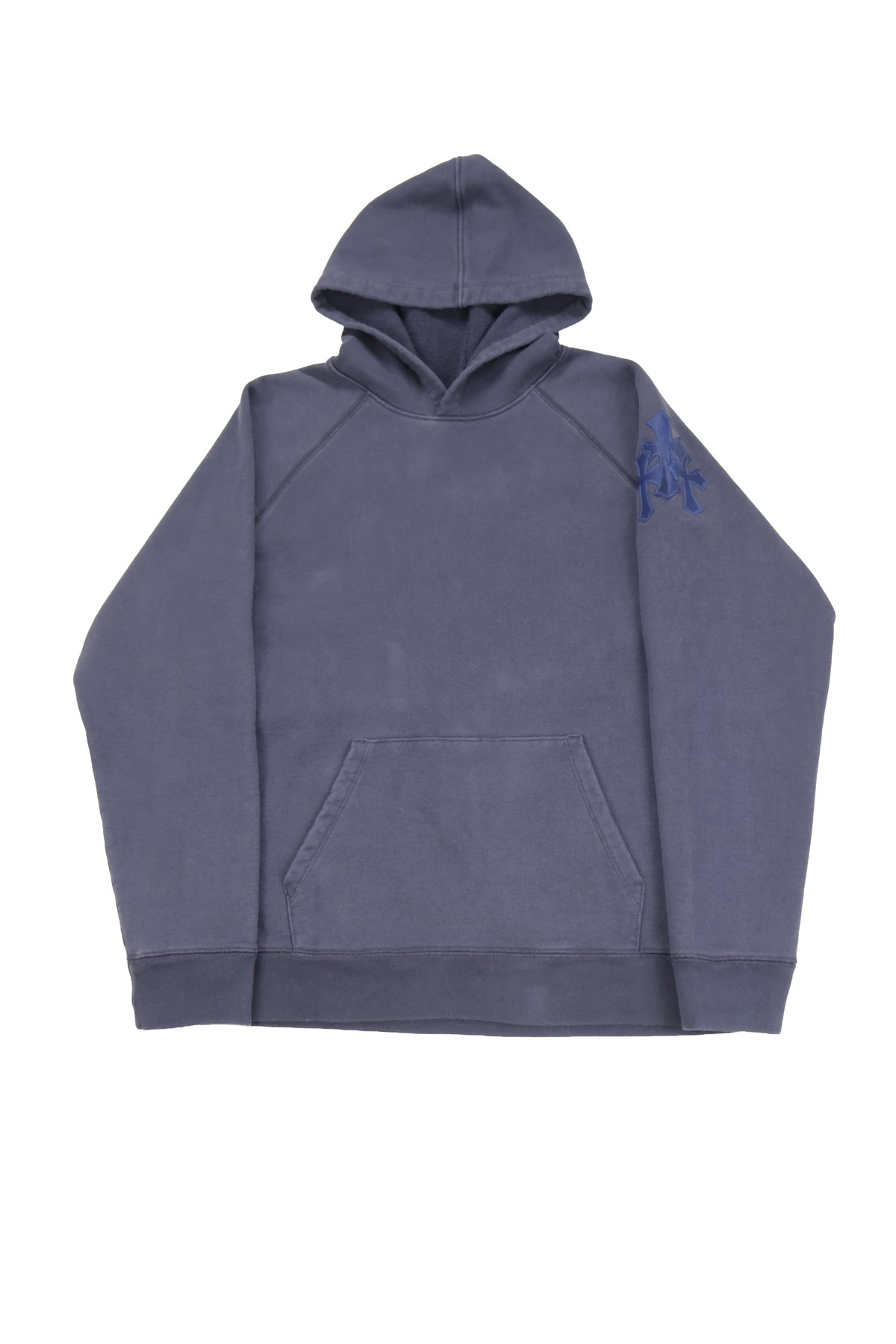Paper Jam Metallic Blue Cross Patch Hoodie