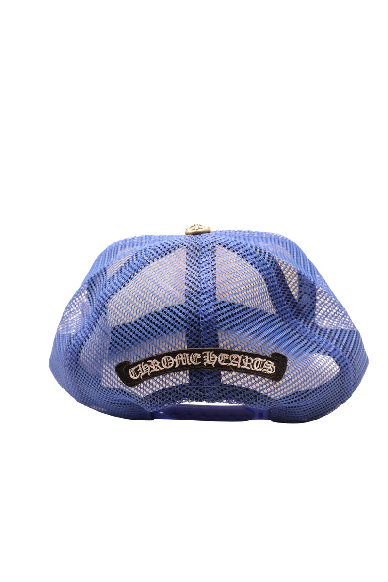 Chrome Hearts Blue Eyechart Trucker Hat