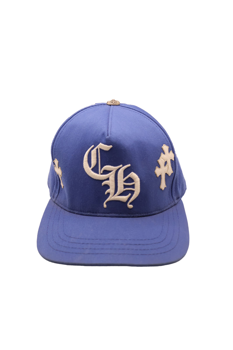 Chrome Hearts Blue Cross Patch Hat