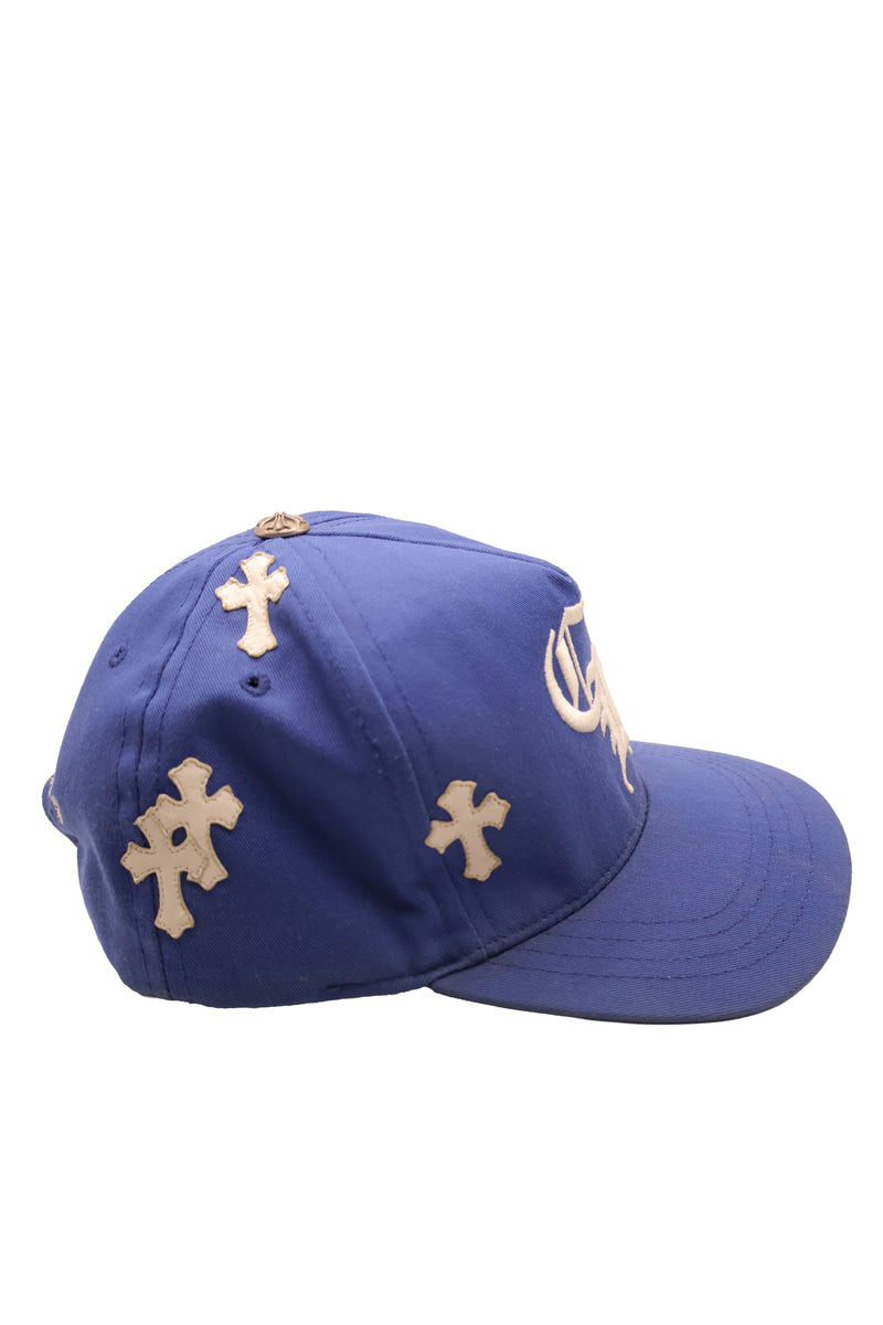 Chrome Hearts Blue Cross Patch Hat
