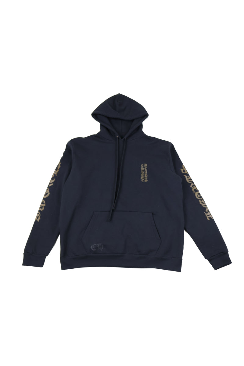 Olive Vertical Logo Hoodie