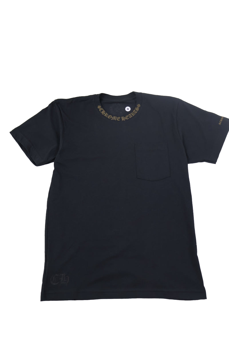 Olive Neck Logo Tee