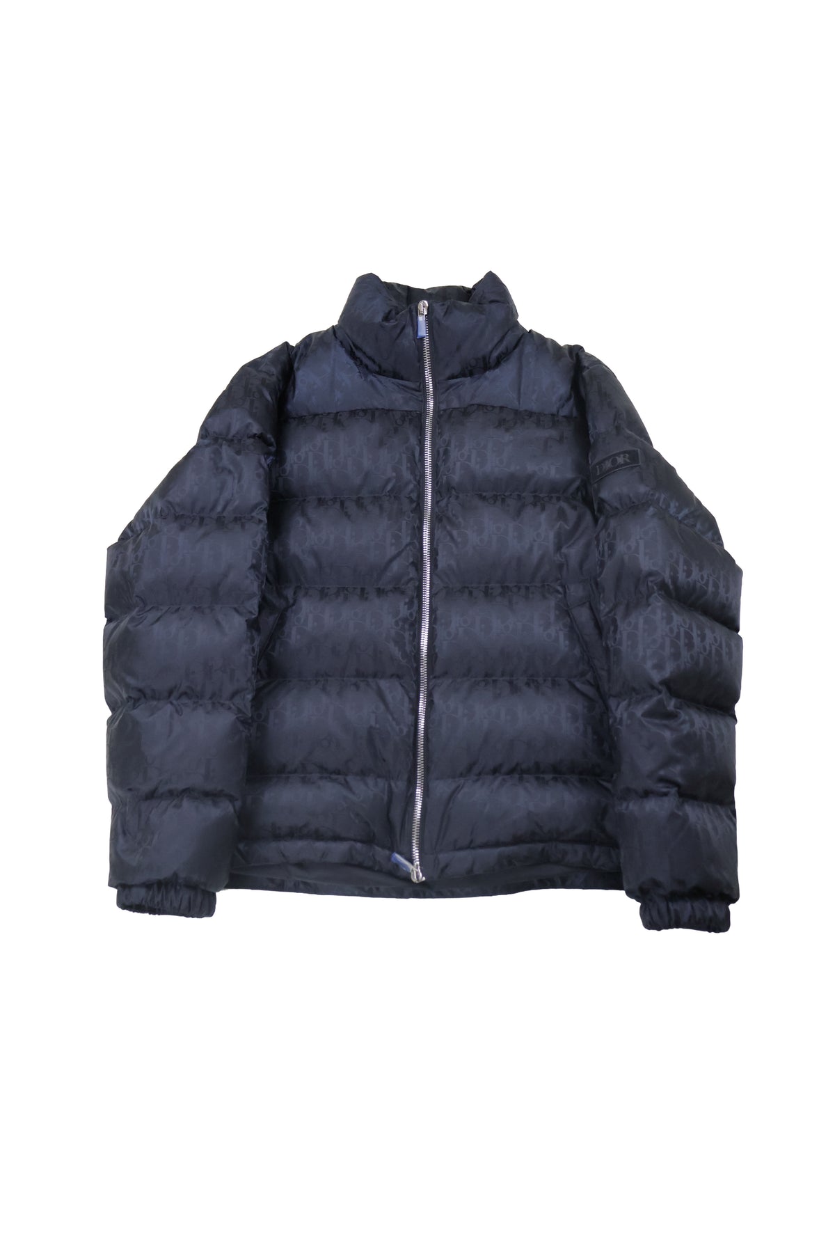 DIOR OBLIQUE BLACK PUFFER DOWN COAT