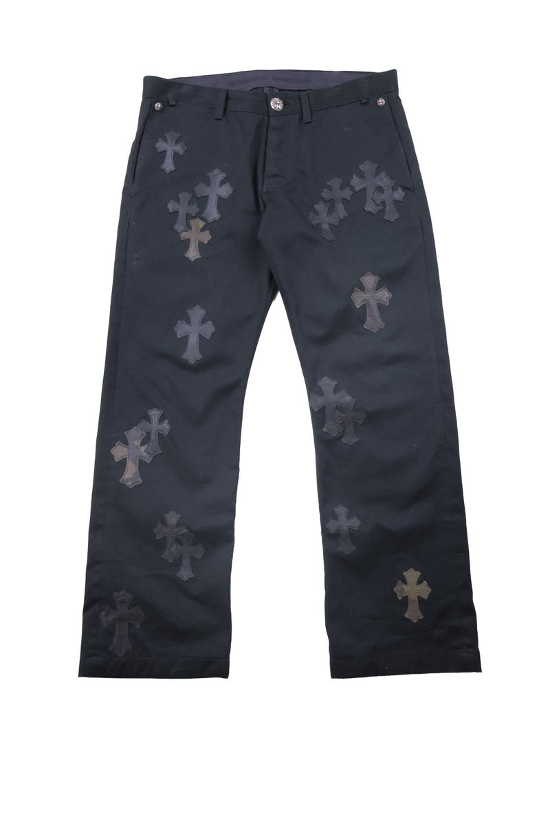 Chrome Hearts Black Camo Cross Patch Chino Jeans